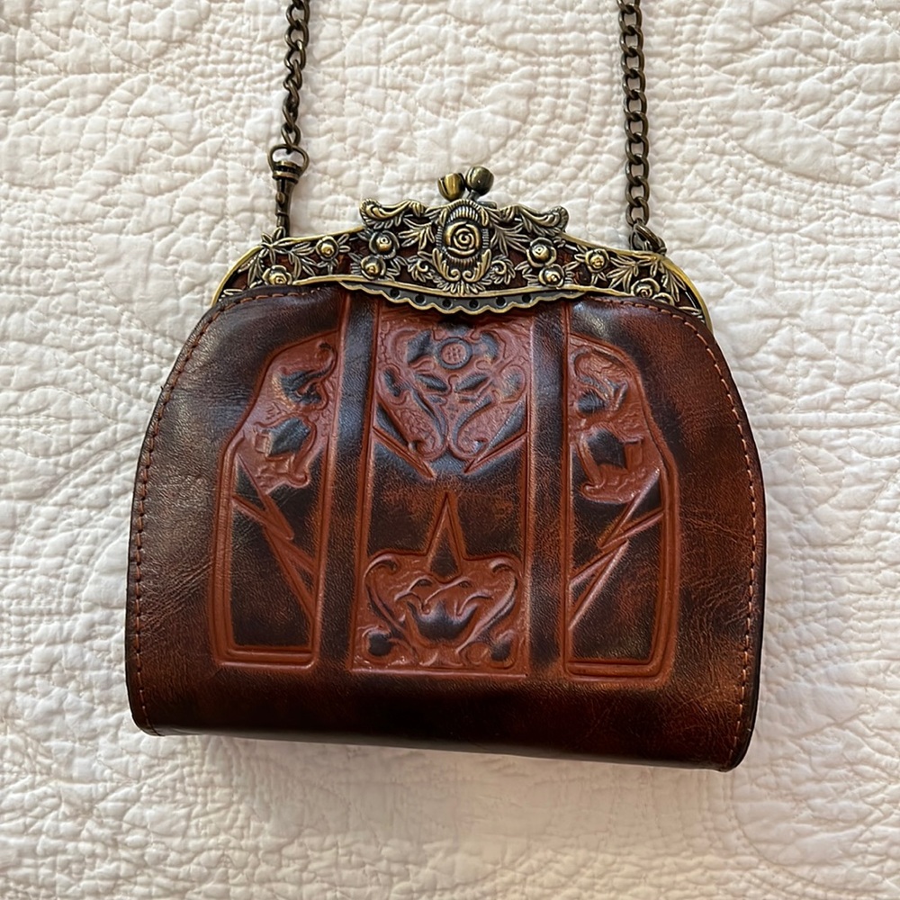 PATRICIA NASH Beautiful Leather Cross Body Bag